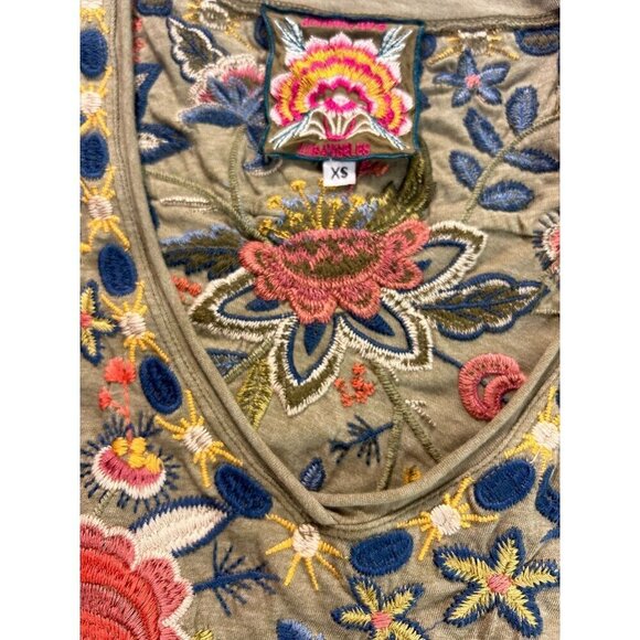 Johnny Was Tiwa Embroidered Draped Tunic Dress XS - Picture 6 of 6